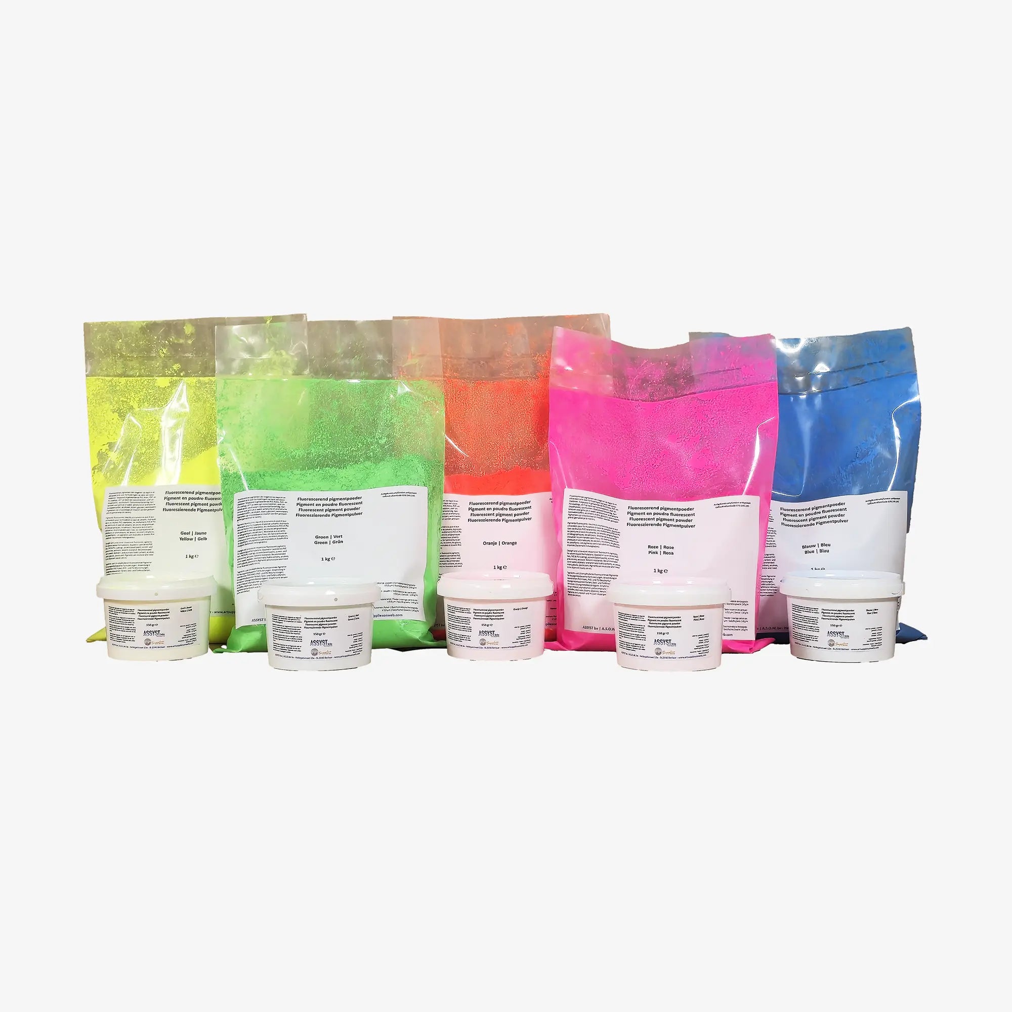 Fluoreszierende Pigmentpulver