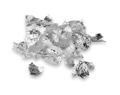 Edible silver flakes