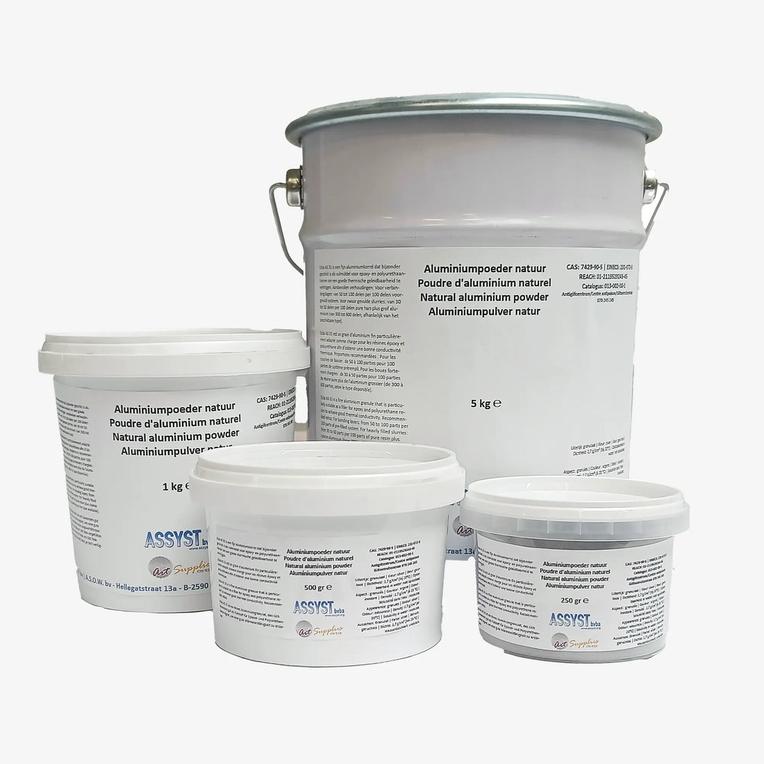 Natural aluminium powder