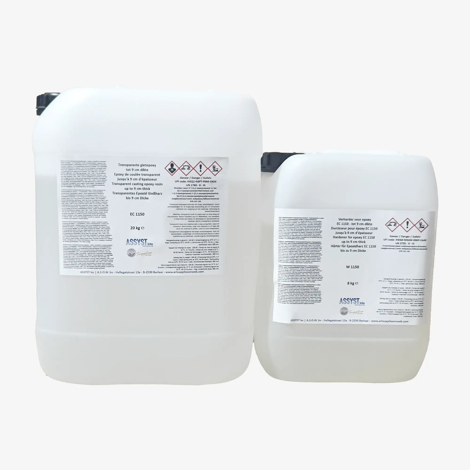 Epoxidharz EC1150+W1150 bis zu einer Dicke von 9 cm