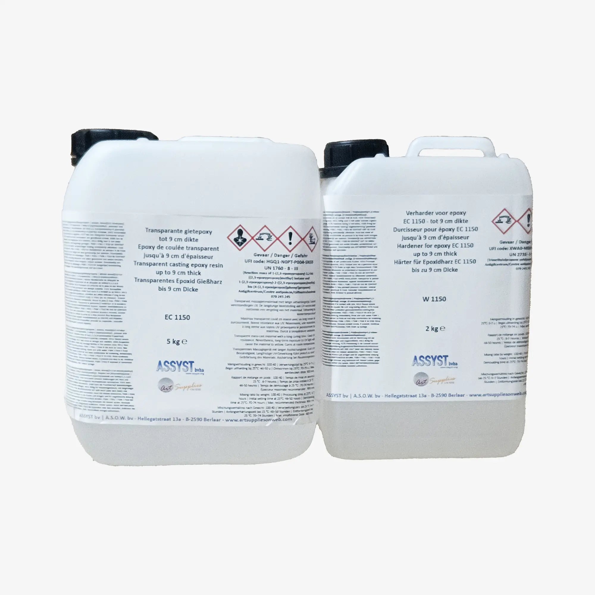 Epoxidharz EC1150+W1150 bis zu einer Dicke von 9 cm