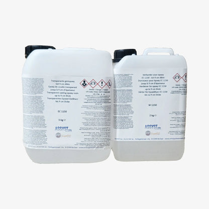 Epoxidharz EC1150+W1150 bis zu einer Dicke von 9 cm