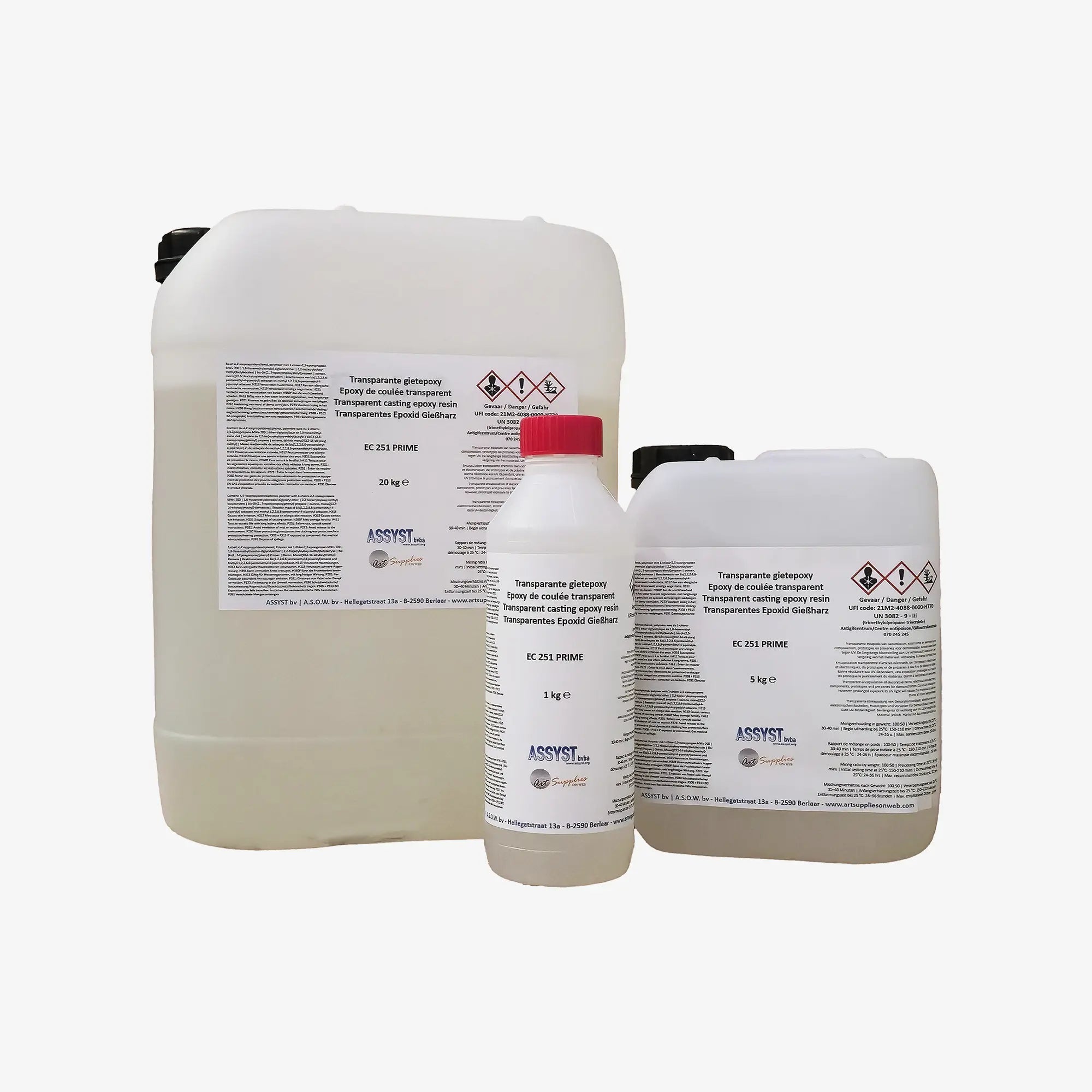 Flexibele transparante gietepoxy EC 251