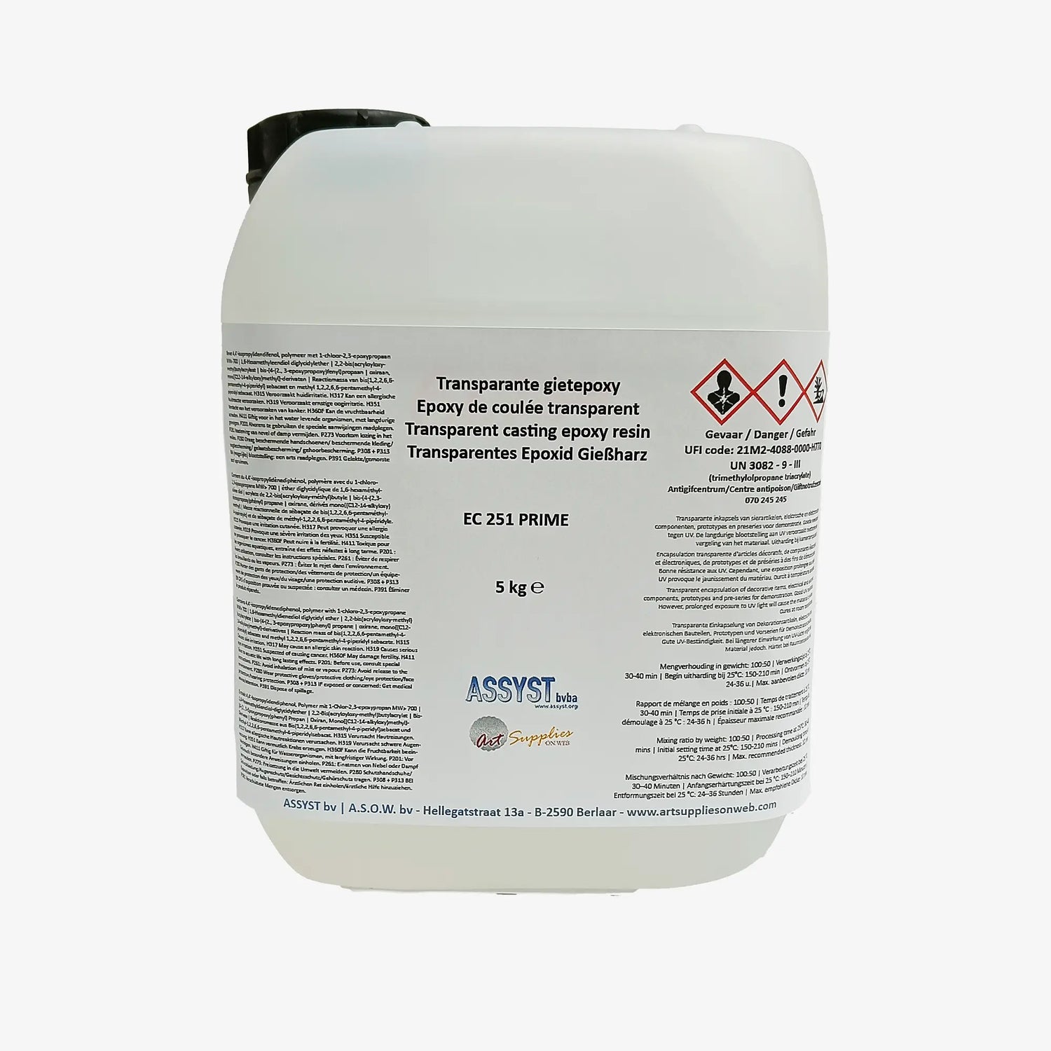 Flexibele transparante gietepoxy EC 251