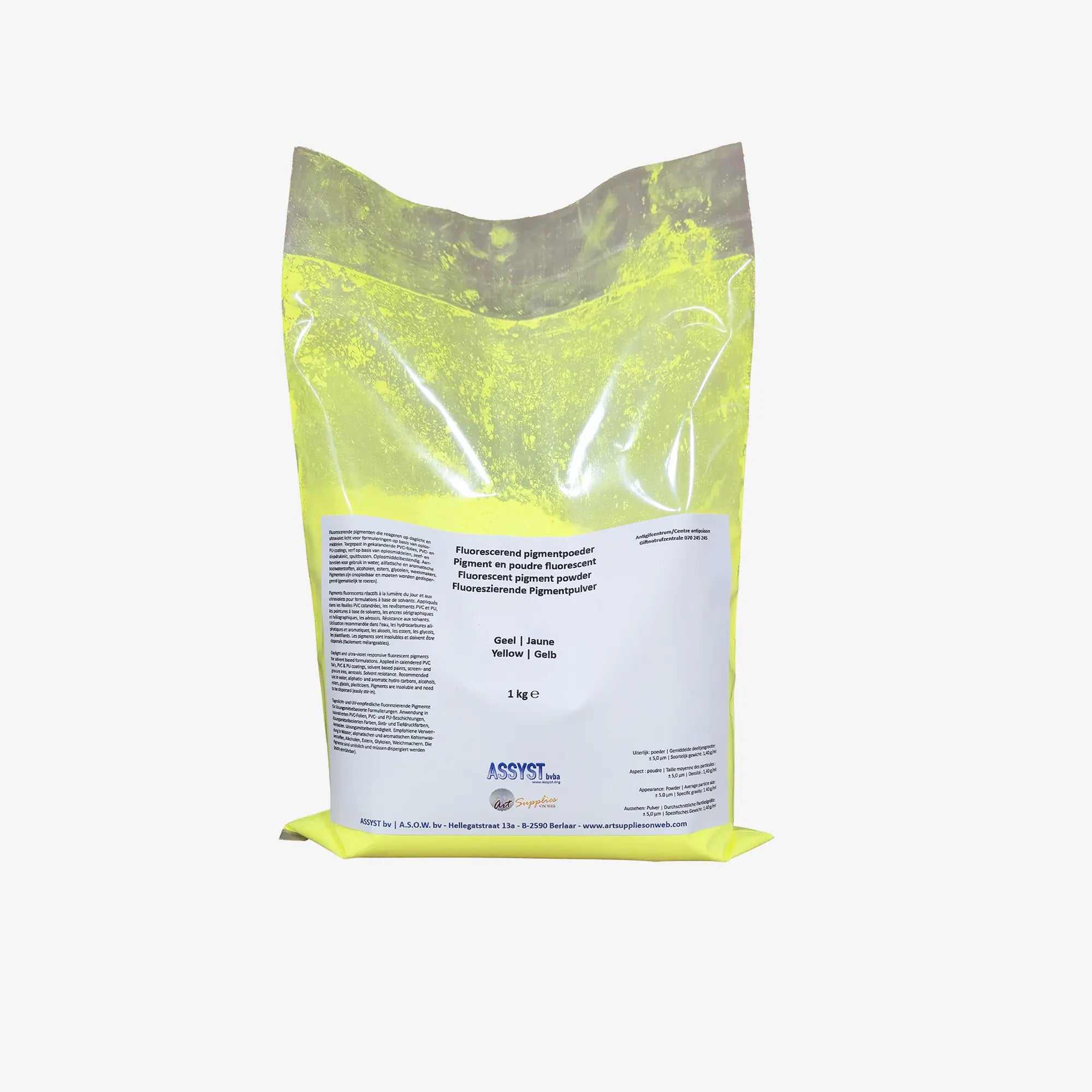 Pigment en poudre fluorescent