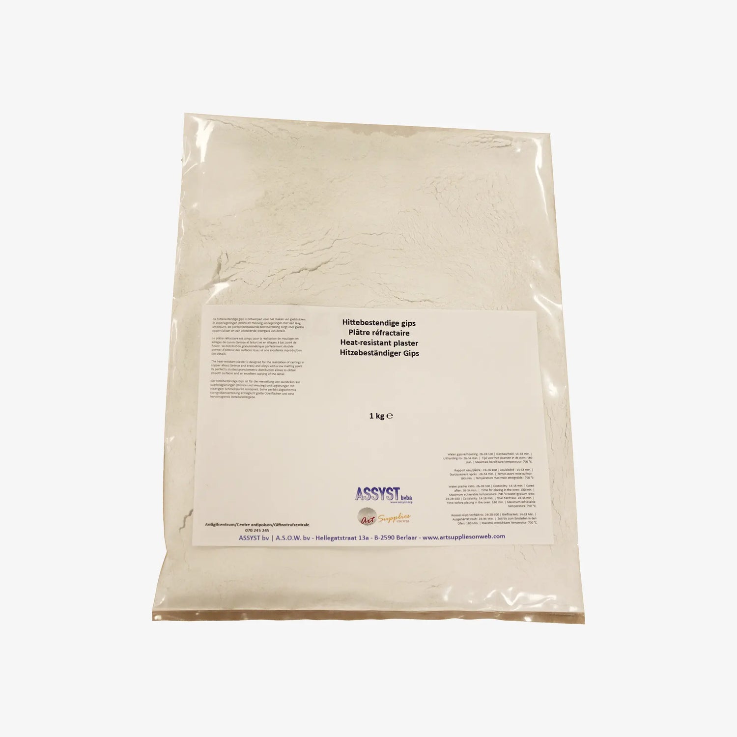 Hitzebeständiger Gips