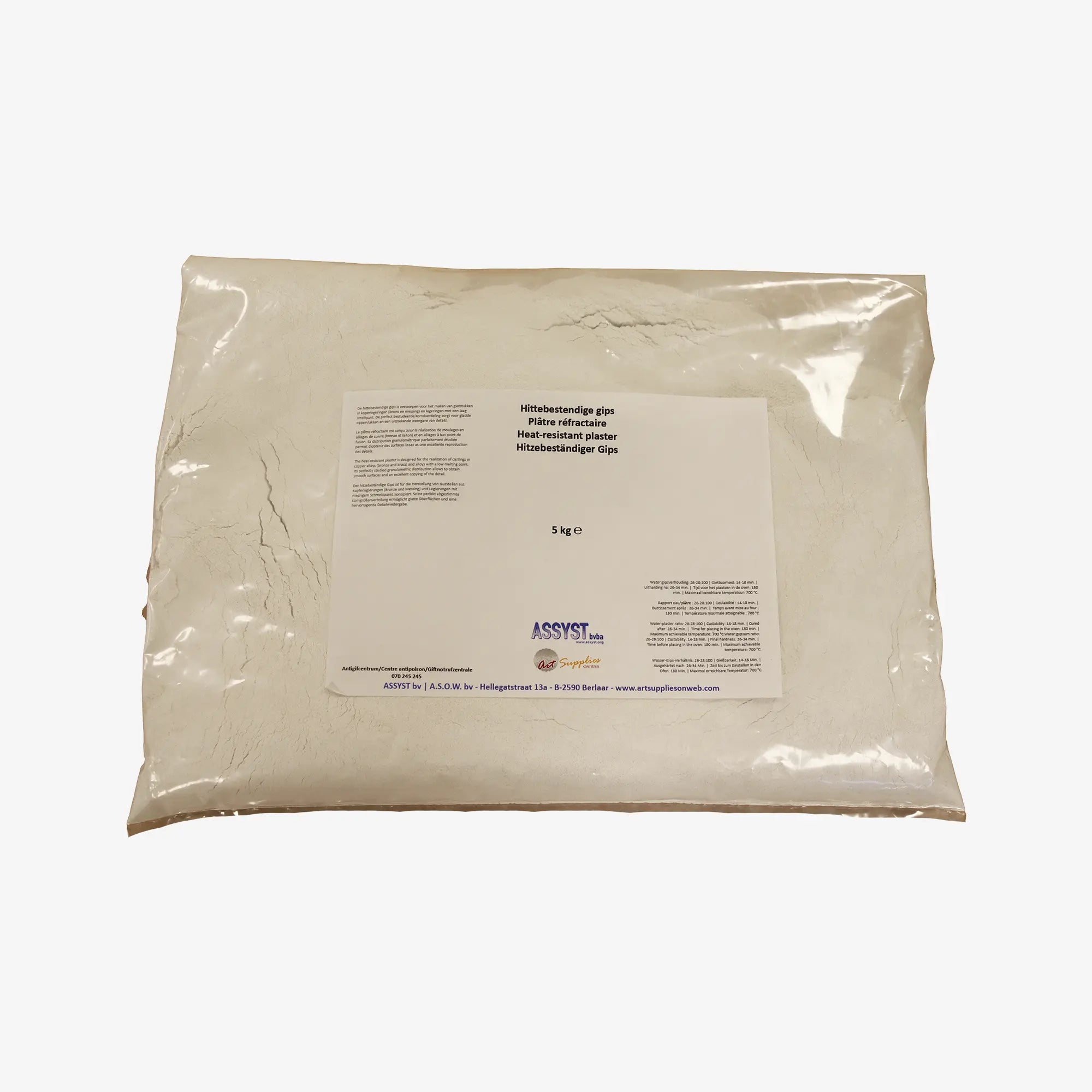 Hitzebeständiger Gips