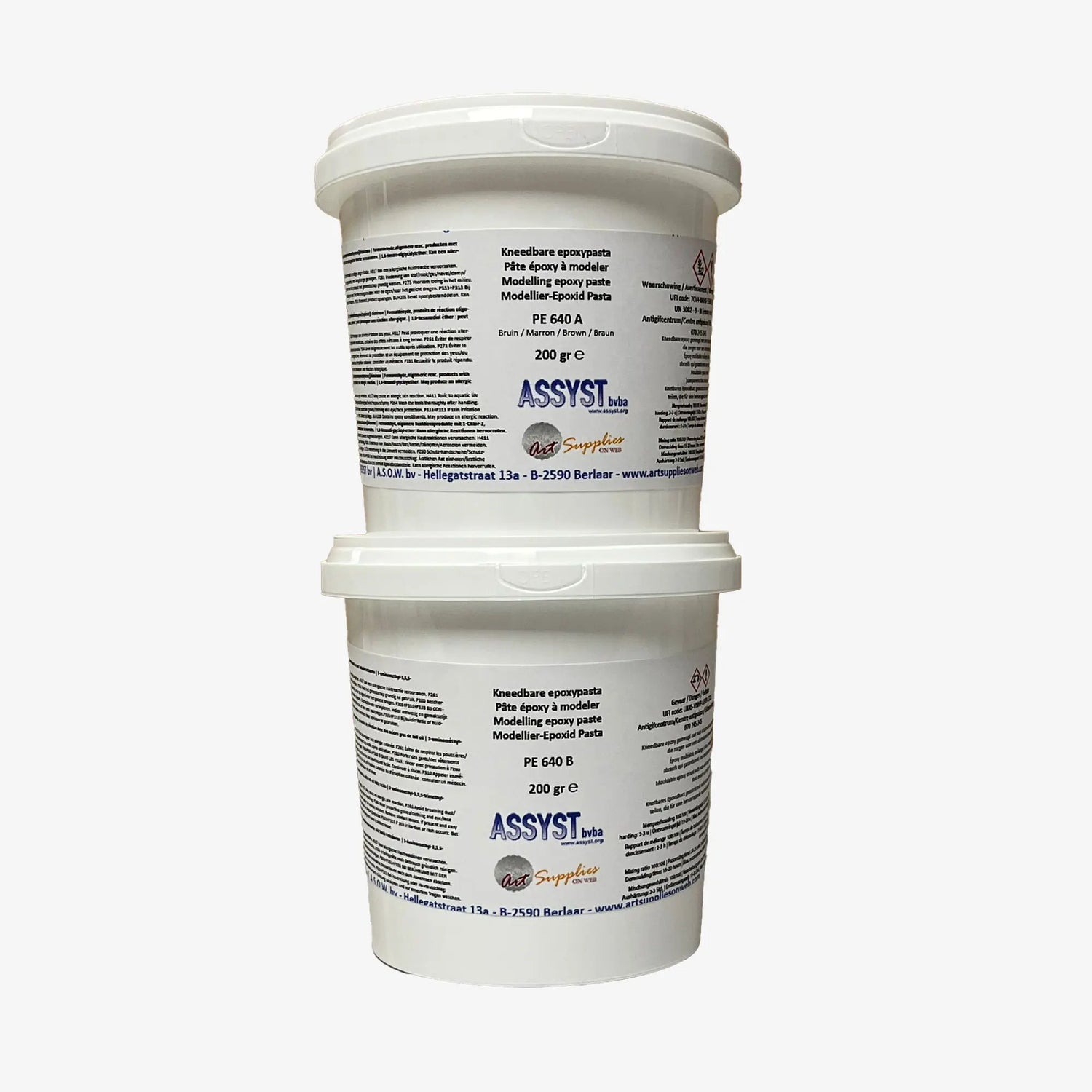 Kneadable epoxy paste A+B