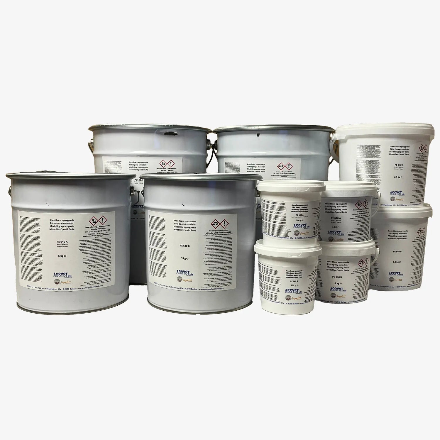 Kneadable epoxy paste A+B