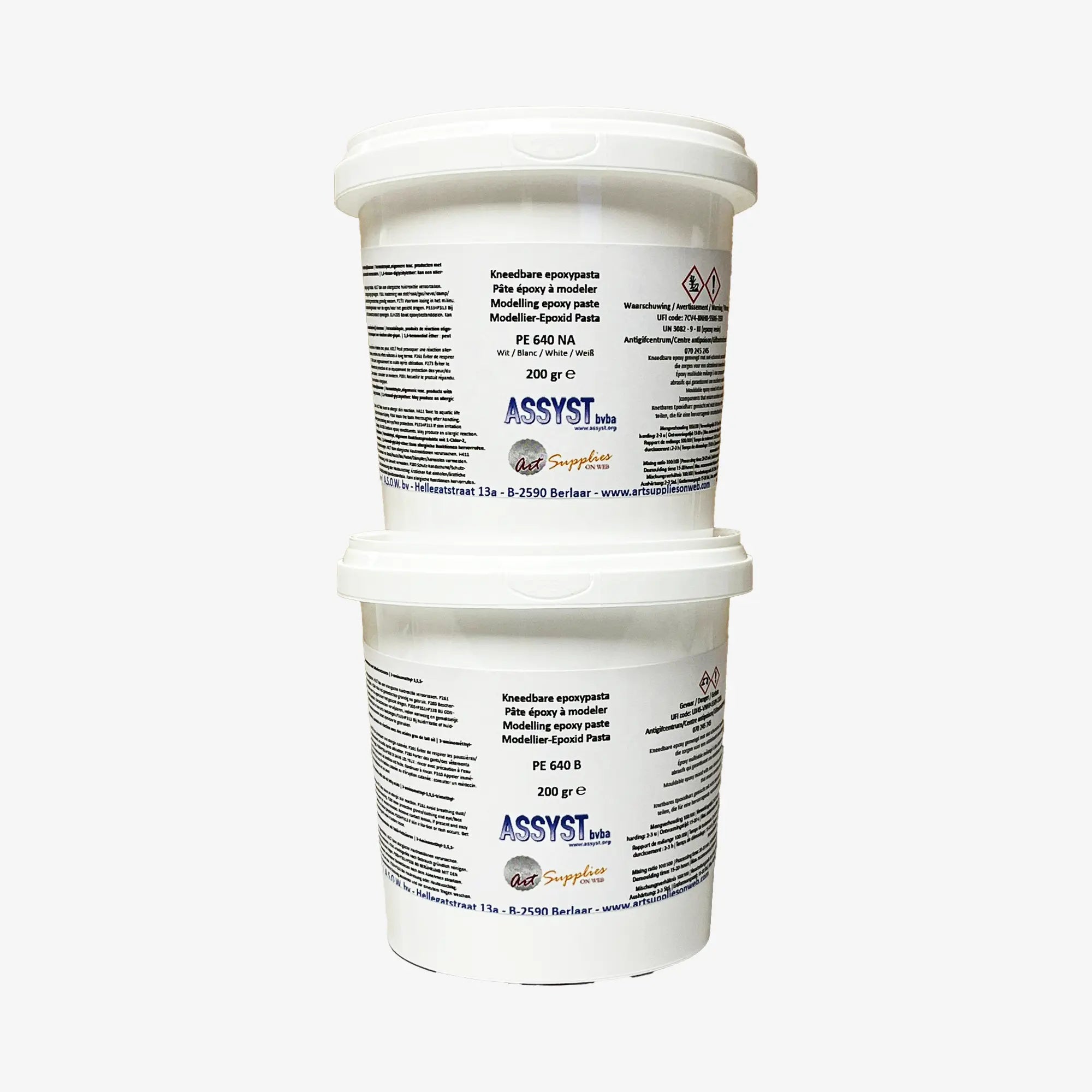 Kneadable epoxy paste A+B