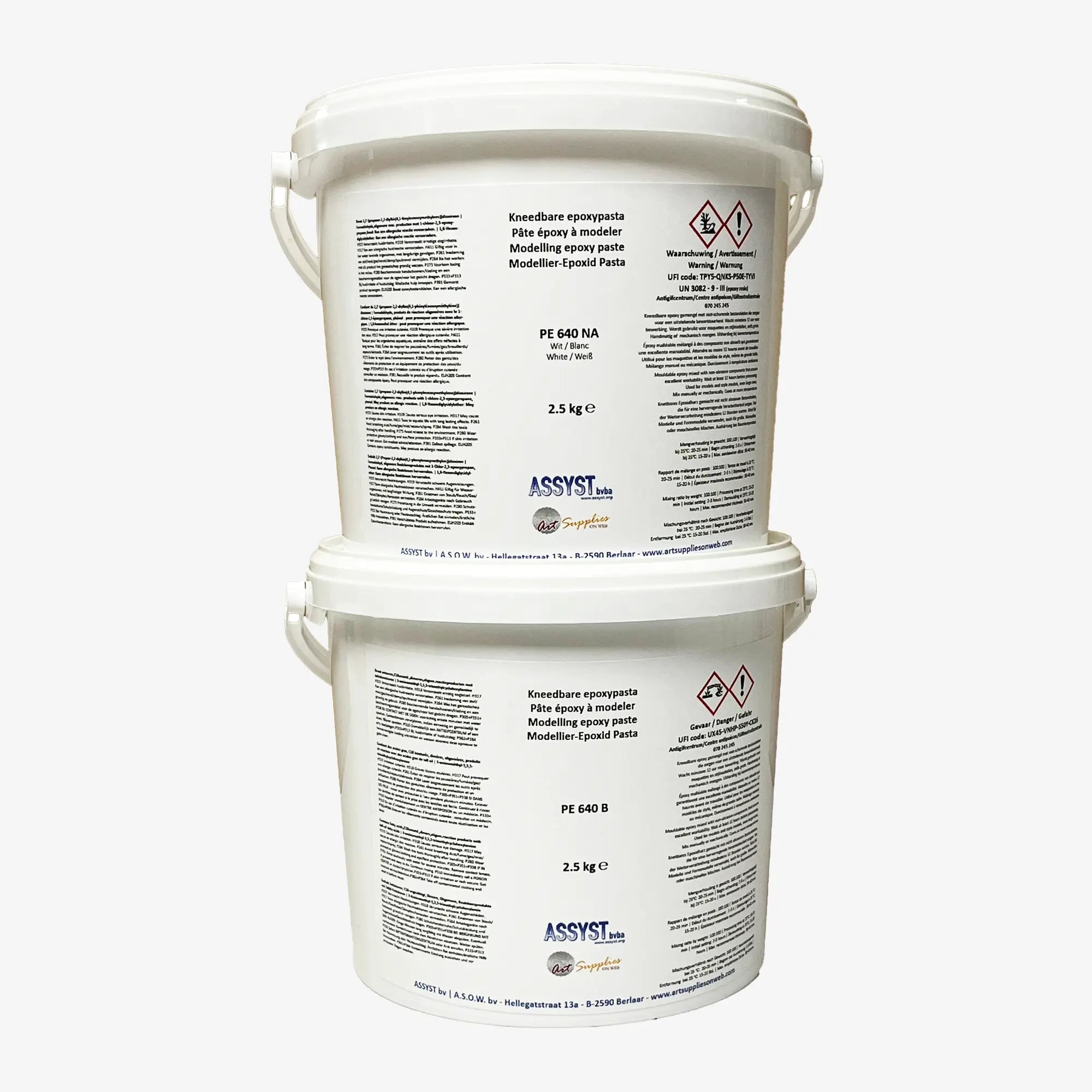 Kneadable epoxy paste A+B