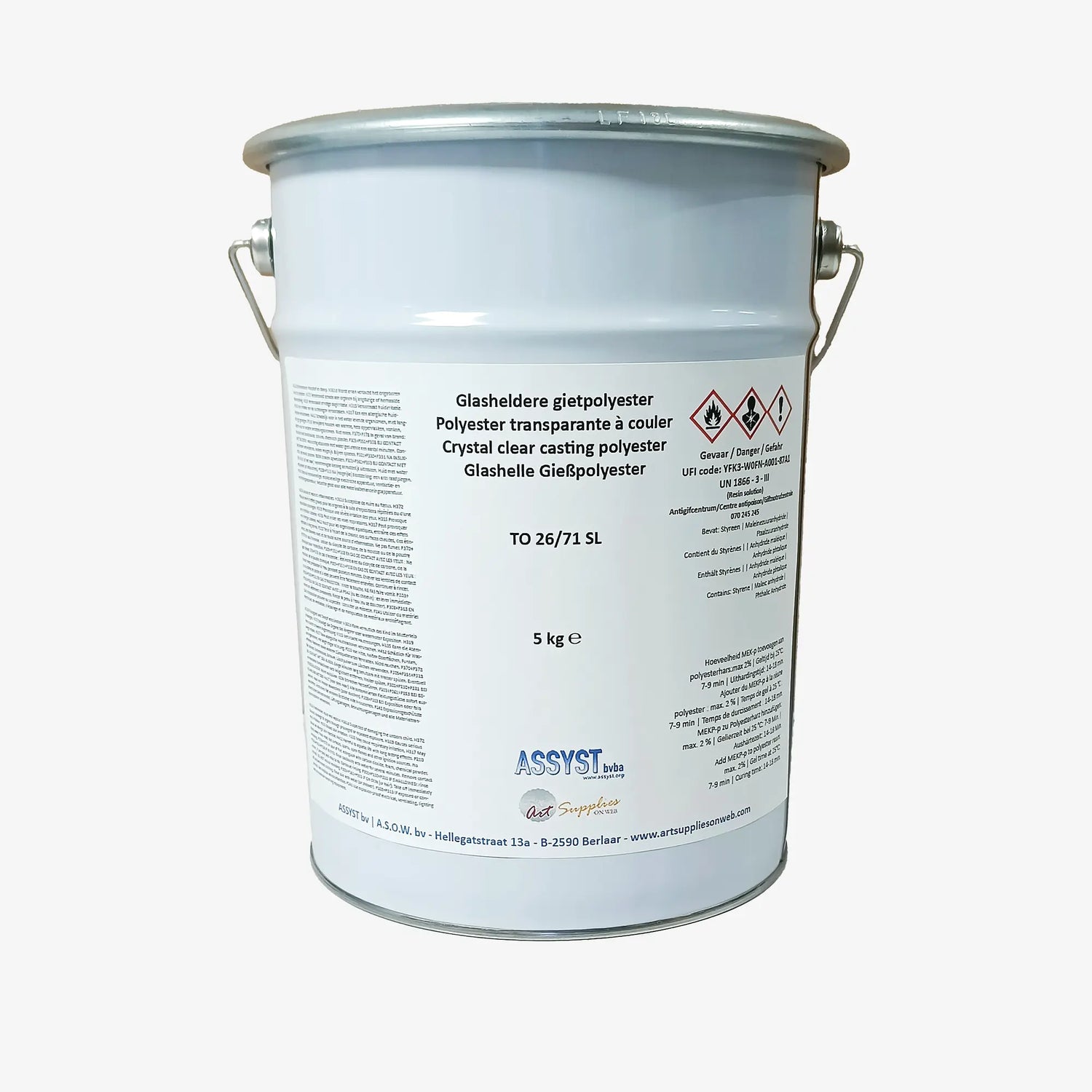 Glasklares Gießpolyester 26/71