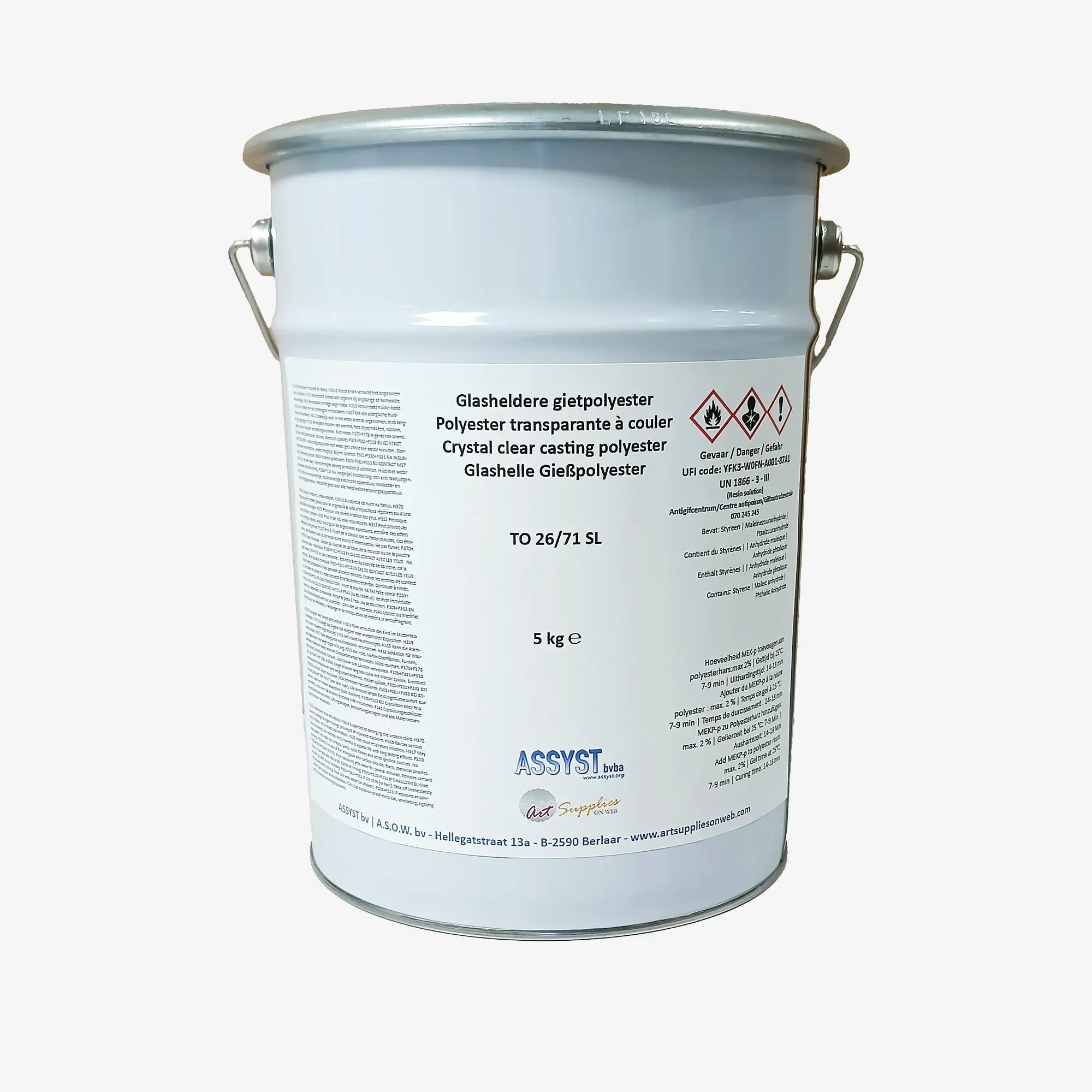 Glasklares Gießpolyester 26/71