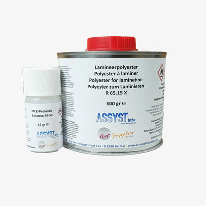 Laminating polyester resin 65.15 + hardener