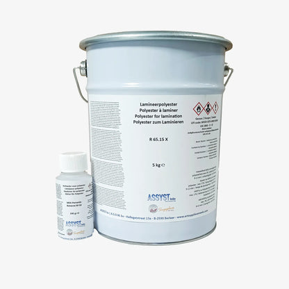 Laminating polyester resin 65.15 + hardener