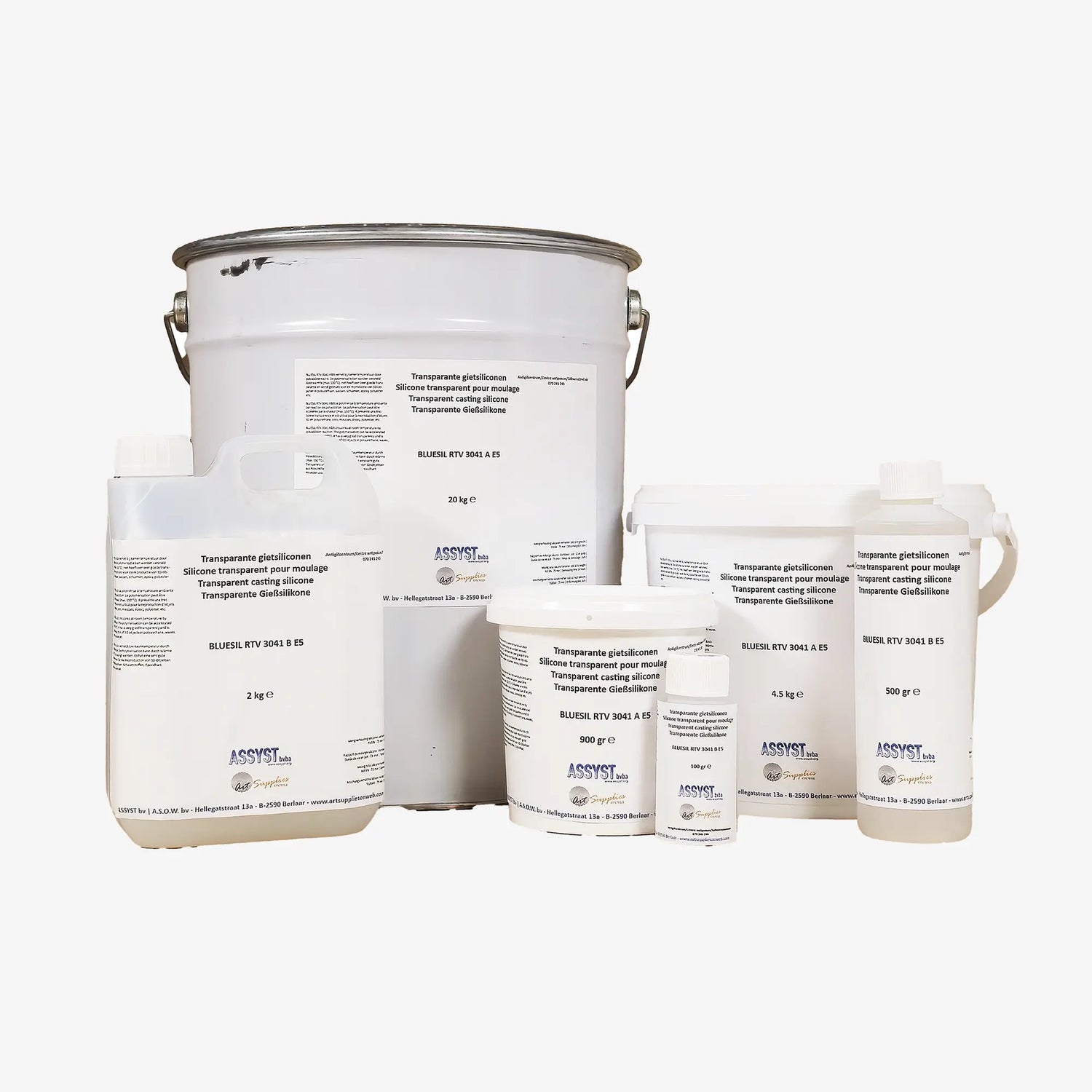 Transparante siliconen A+B