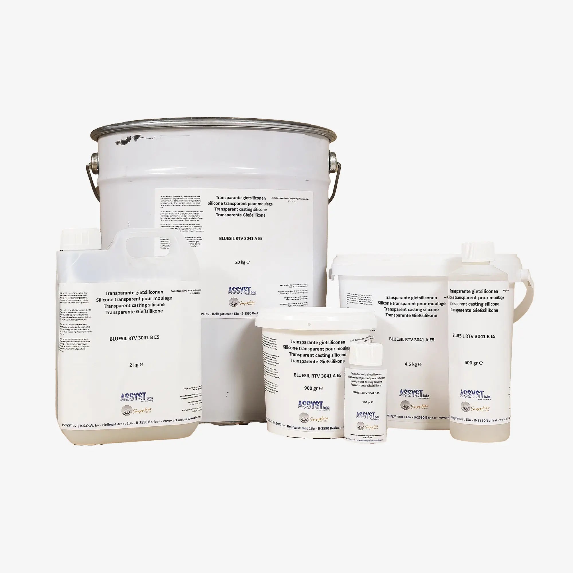 Transparante siliconen A+B