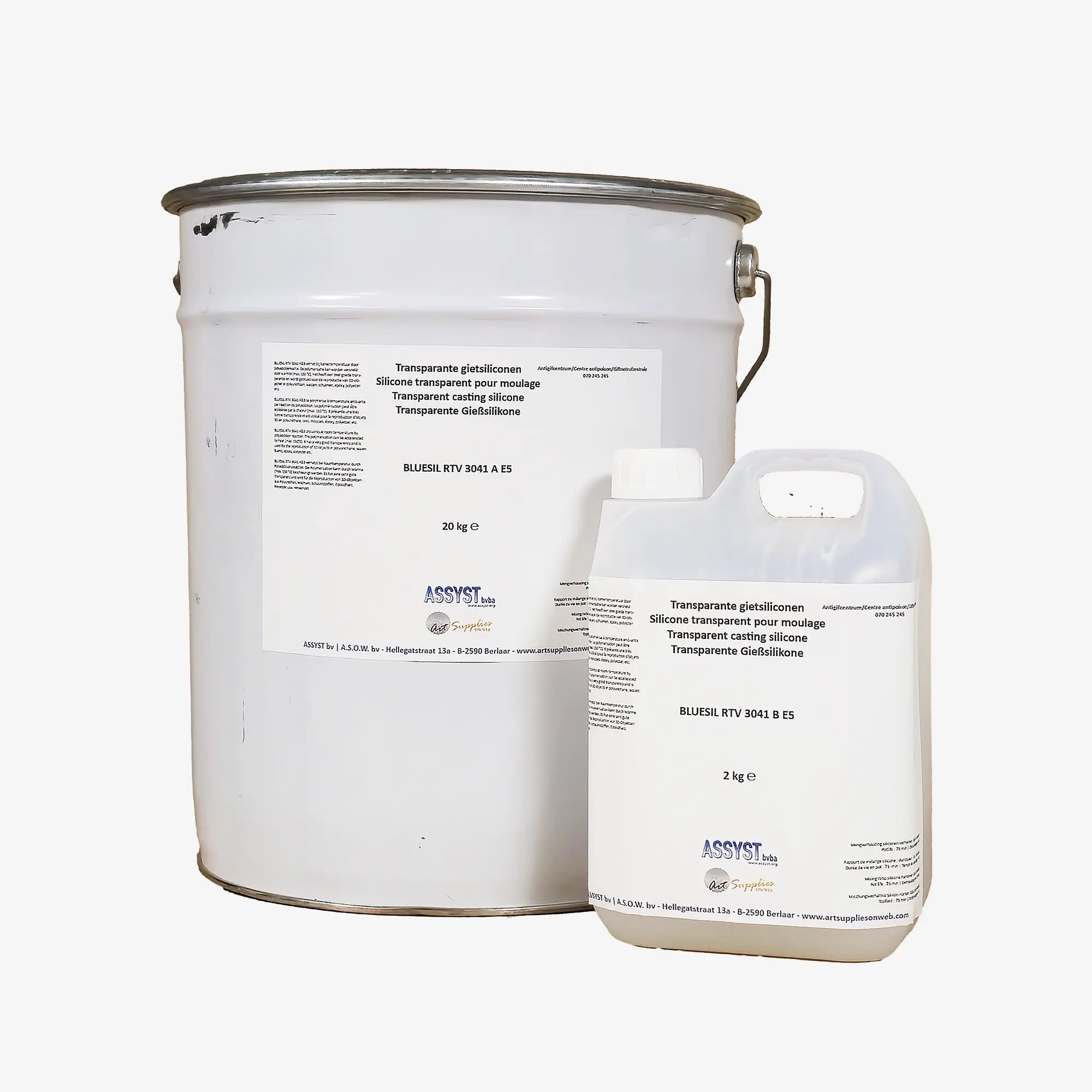 Transparante siliconen A+B