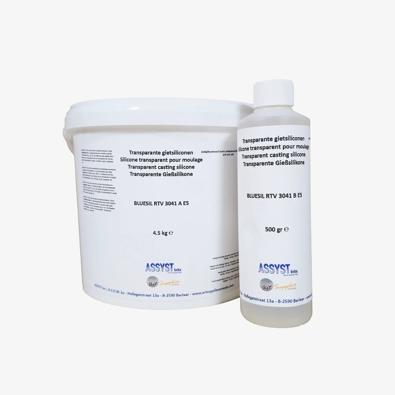 Transparante siliconen A+B