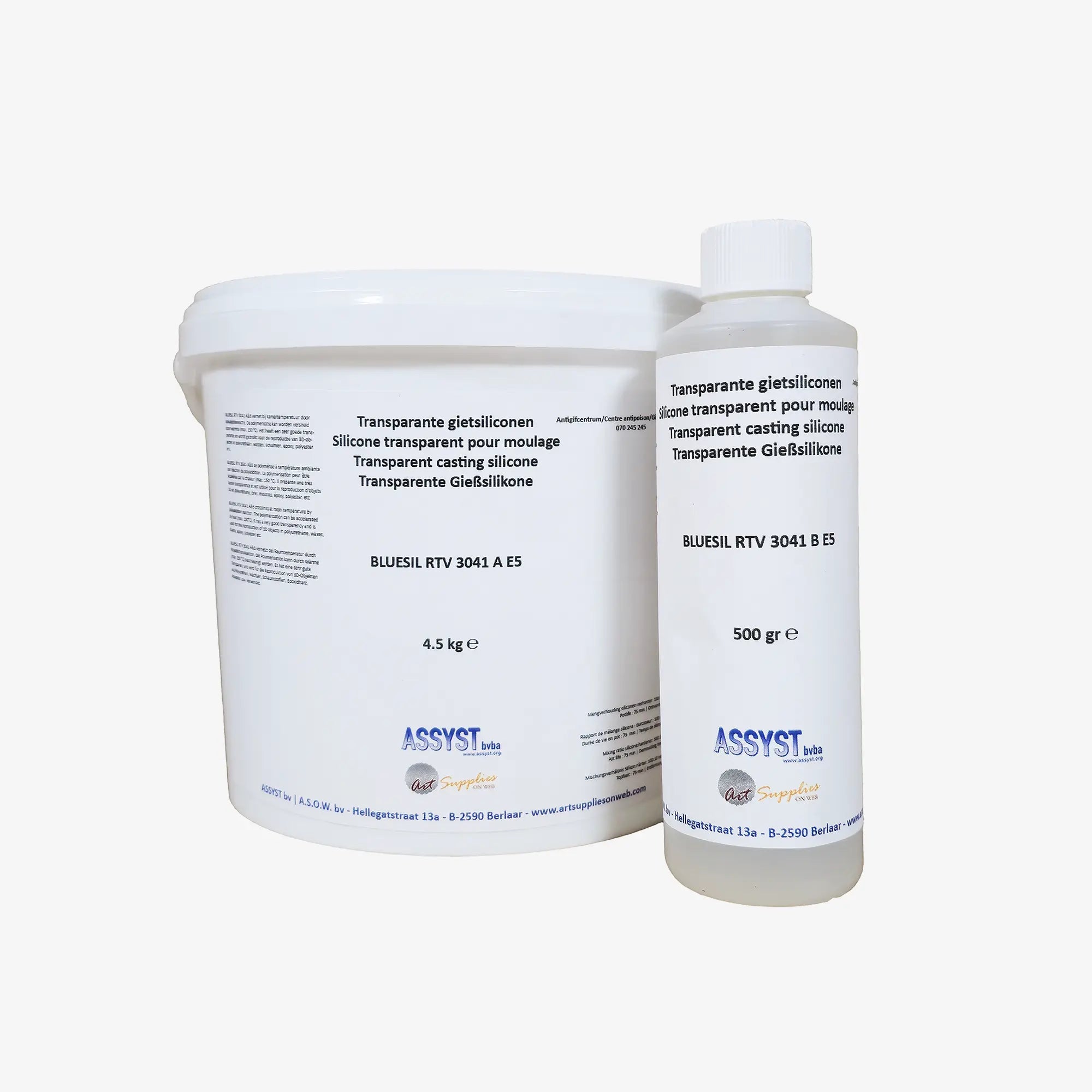 Transparante siliconen A+B