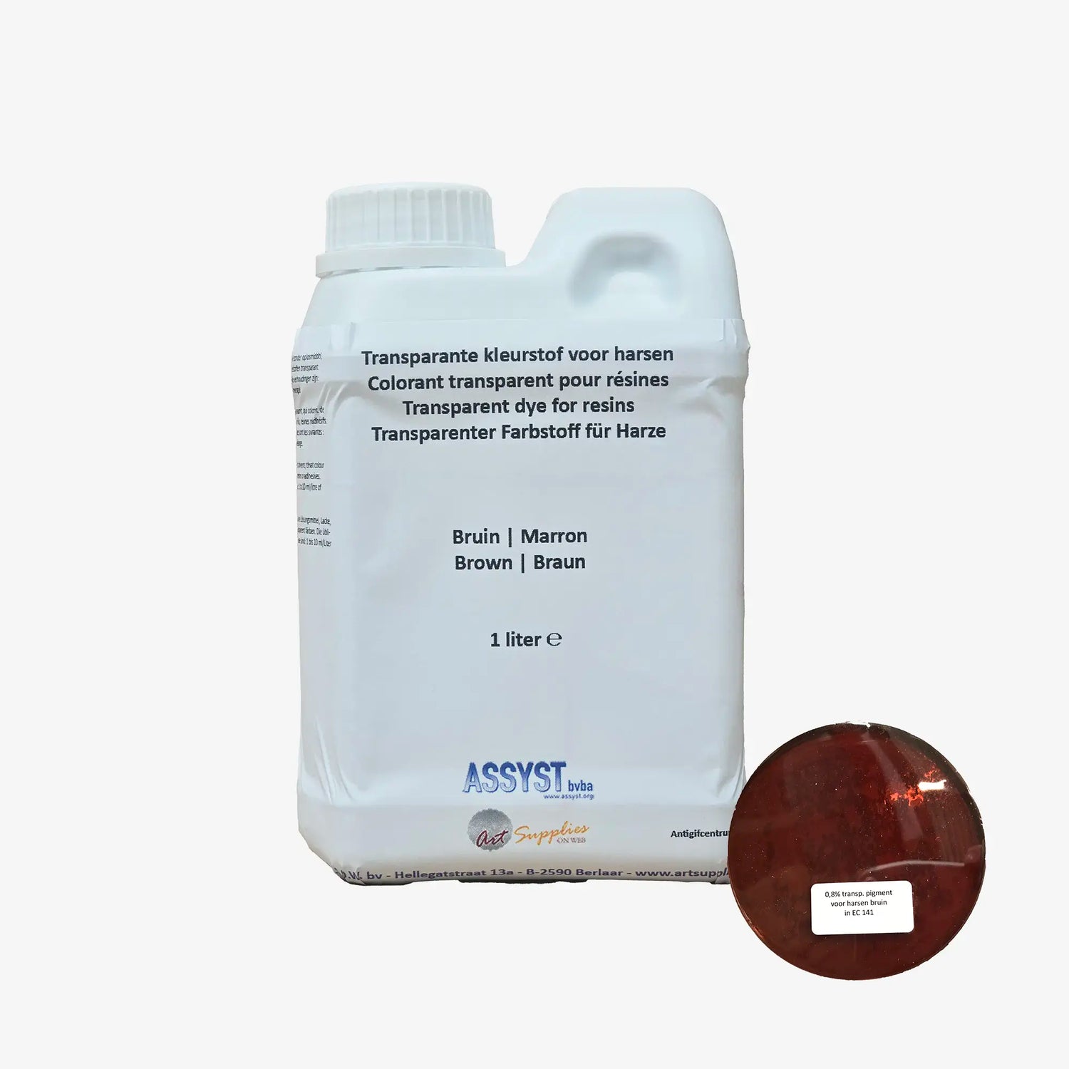 Transparent dye for resins