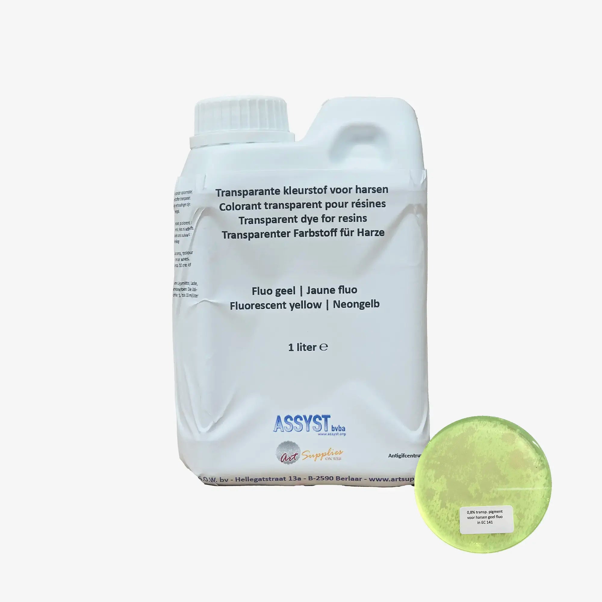 Transparent dye for resins