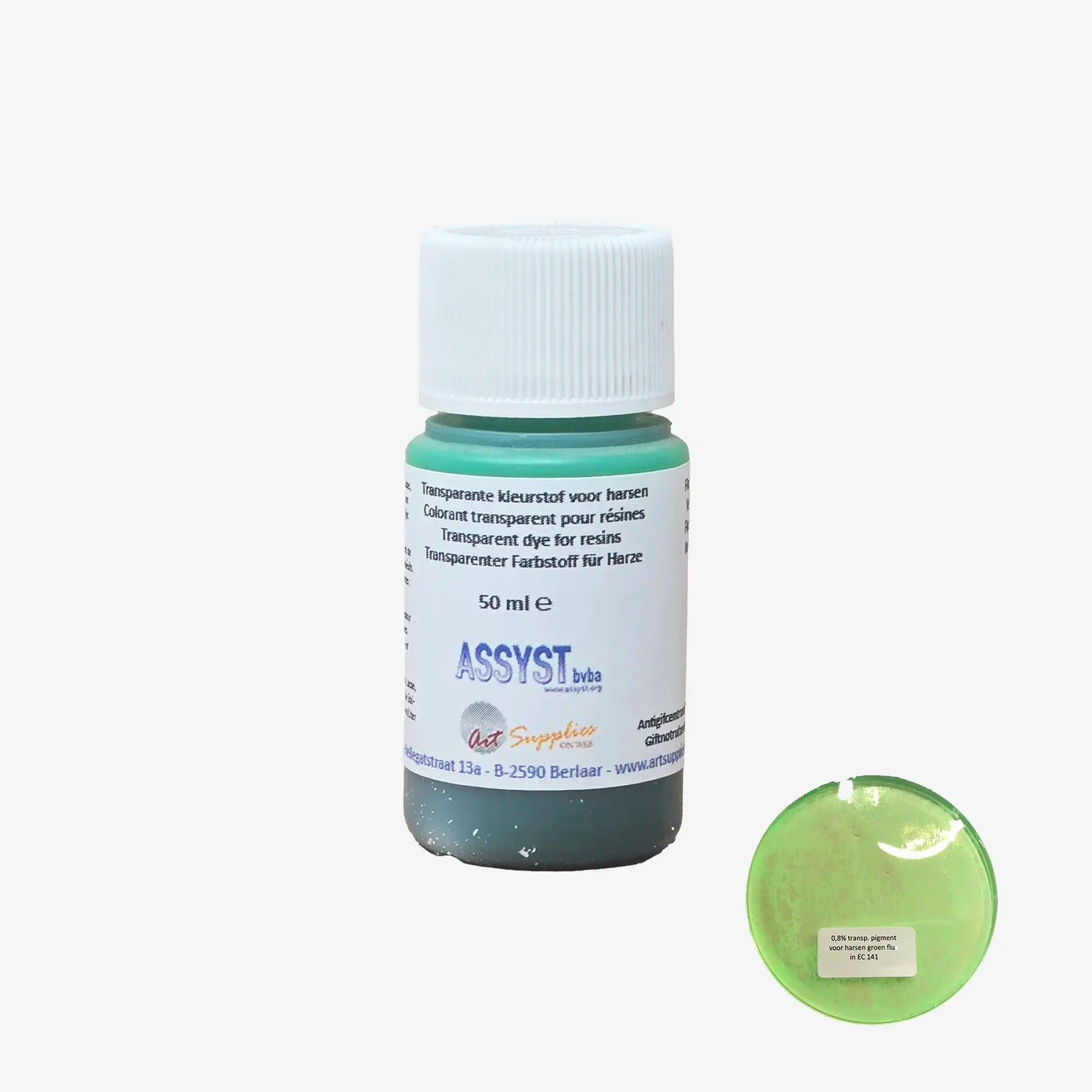 Transparent dye for resins