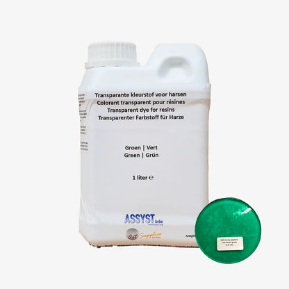 Transparent dye for resins