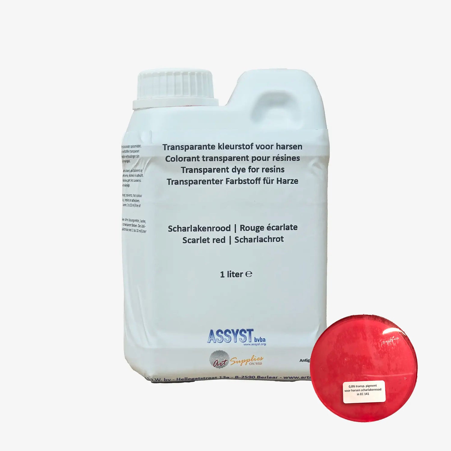 Transparent dye for resins