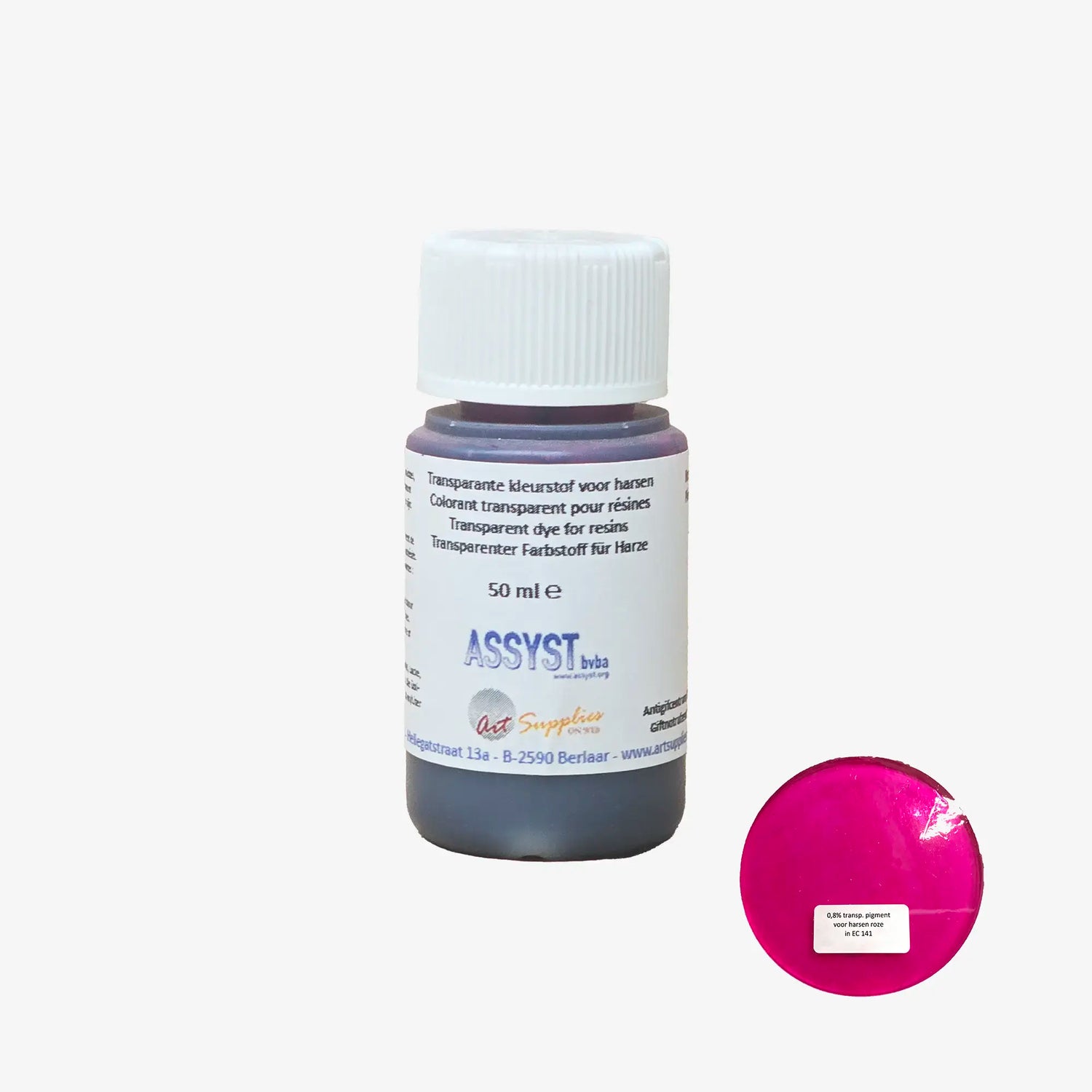 Transparent dye for resins