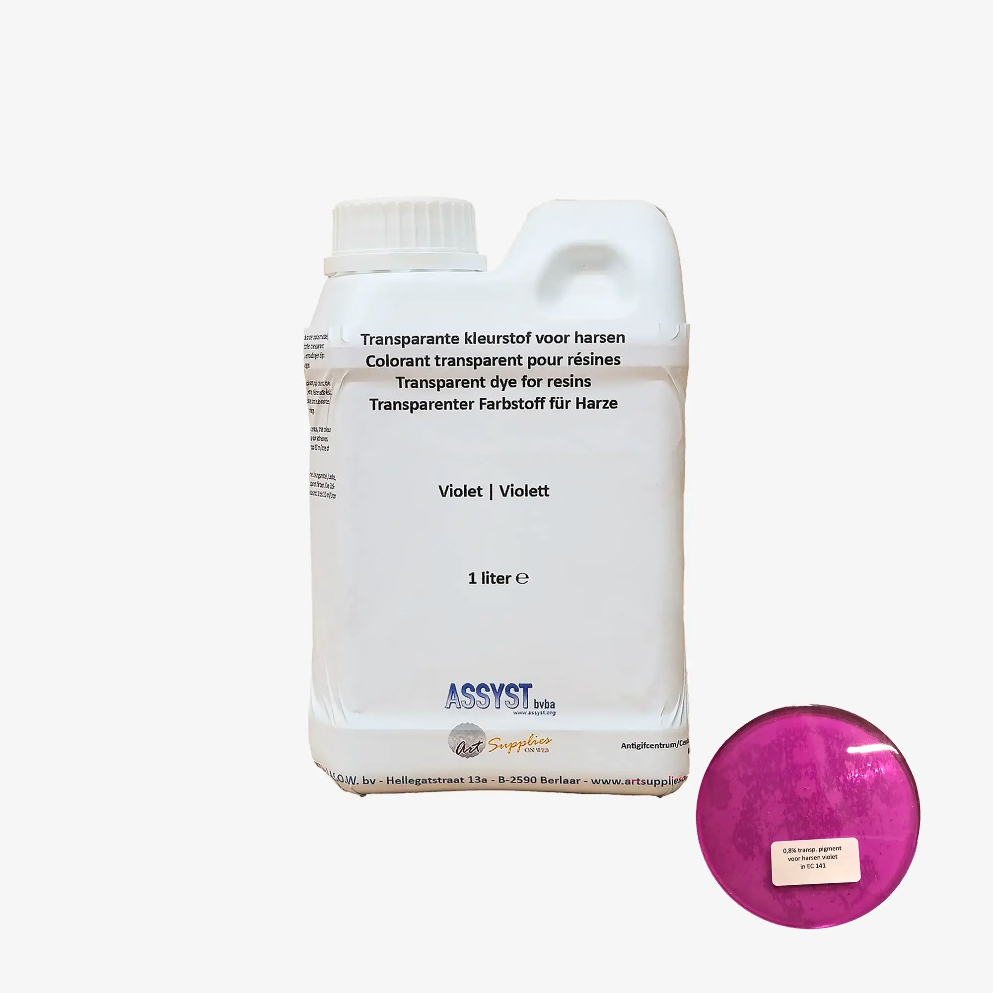 Transparent dye for resins