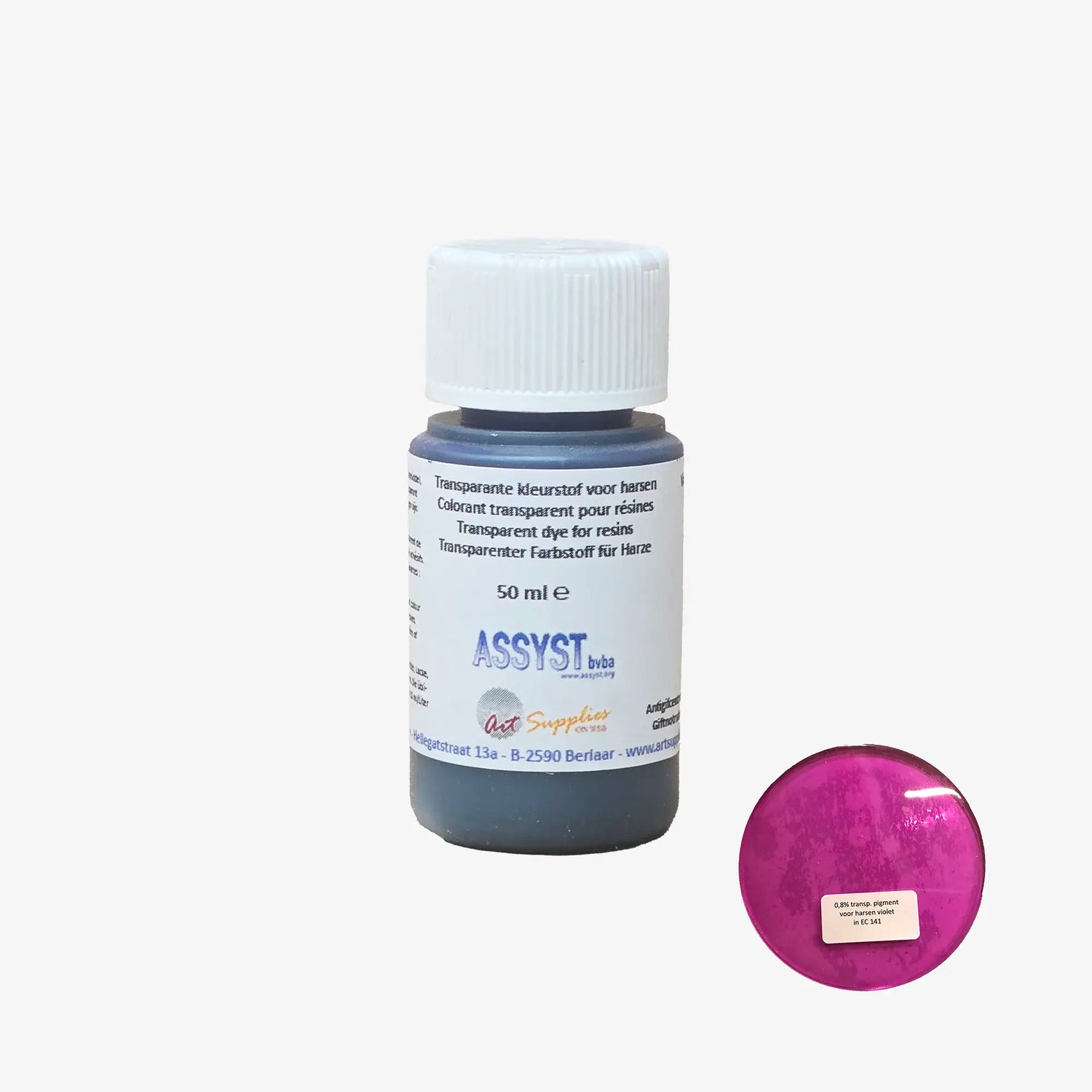 Transparent dye for resins